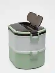 Зеленый ланч бокс двойной