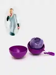 Фиолетовый дождевик плащ
