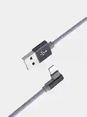 Серый usb-кабель Borofone BX26 для iPhone Lightning, быстрая зарядка, 90 градусов, для игр