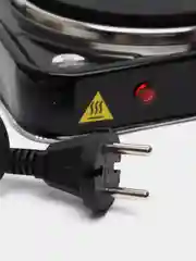 Плитка электрическая Luazon LHP-002, 1 конфорка, 1000 Вт, нагреватель диск, чёрная