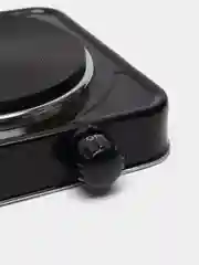 Плитка электрическая Luazon LHP-002, 1 конфорка, 1000 Вт, нагреватель диск, чёрная