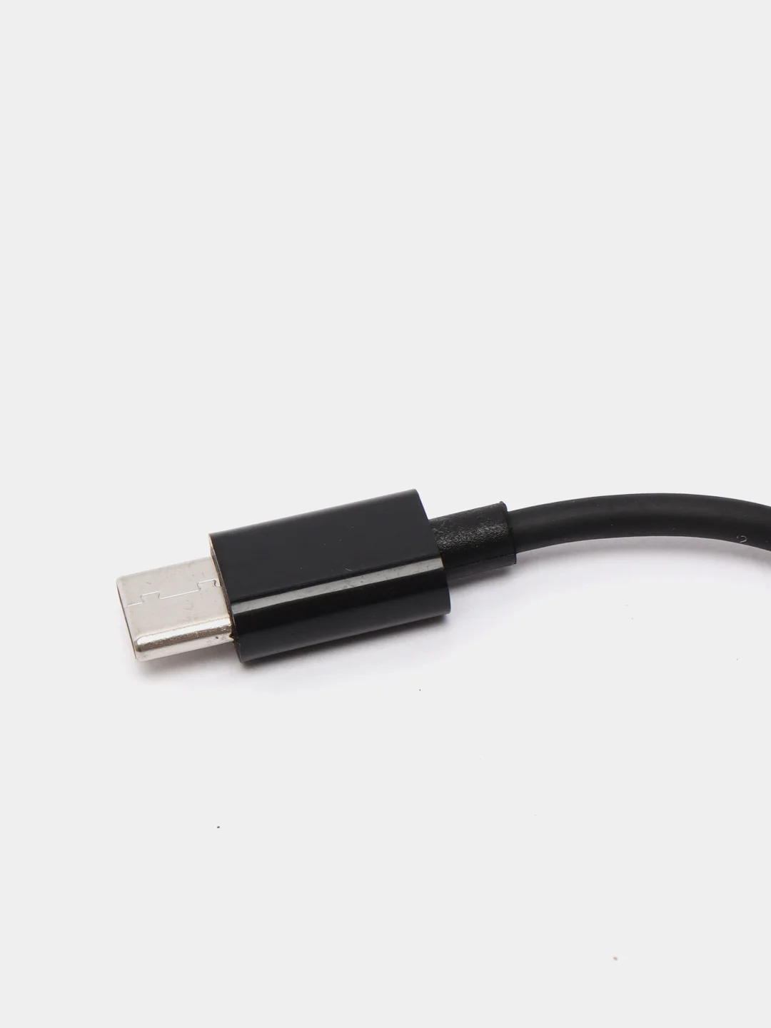 Переходник с Type-C на Jack 3.5 LuazON, чёрный