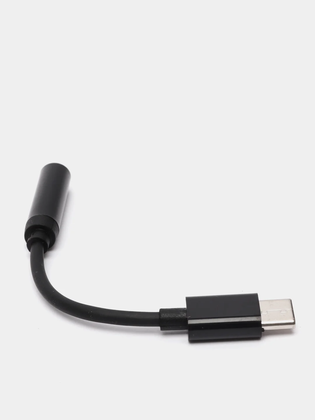 Переходник с Type-C на Jack 3.5 LuazON, чёрный