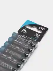 Батарейка алкалиновая (щелочная) LuazON, AAA, LR03, блистер, 10 шт