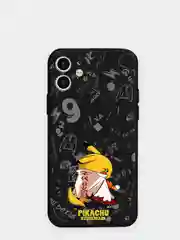 Черный чехол силиконовый Pokemon "Пикачу" для iPhone 7/8 Plus/XS/XR/SE Max/11/12 Pro Max/13