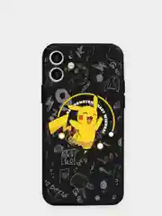 Серый чехол силиконовый Pokemon "Пикачу" для iPhone 7/8 Plus/XS/XR/SE Max/11/12 Pro Max/13