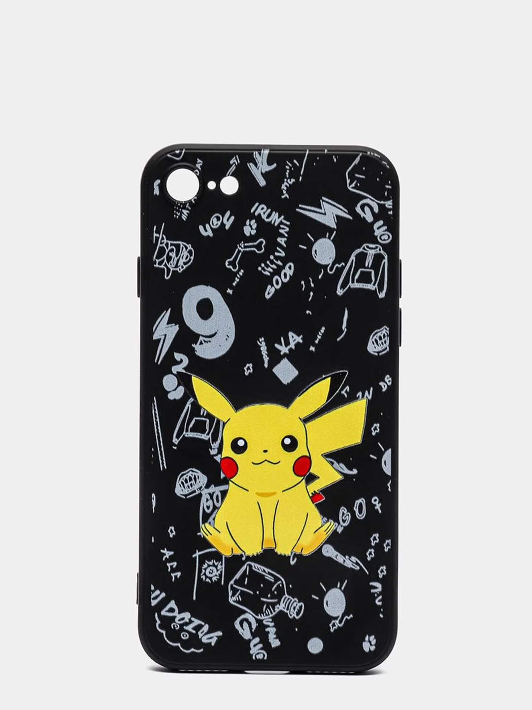 Индиго чехол силиконовый Pokemon "Пикачу" для iPhone 7/8 Plus/XS/XR/SE Max/11/12 Pro Max/13