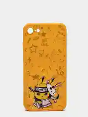 Золотой чехол силиконовый Pokemon "Пикачу" для iPhone 7/8 Plus/XS/XR/SE Max/11/12 Pro Max/13
