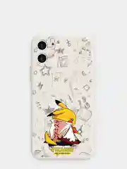Белый чехол силиконовый Pokemon "Пикачу" для iPhone 7/8 Plus/XS/XR/SE Max/11/12 Pro Max/13