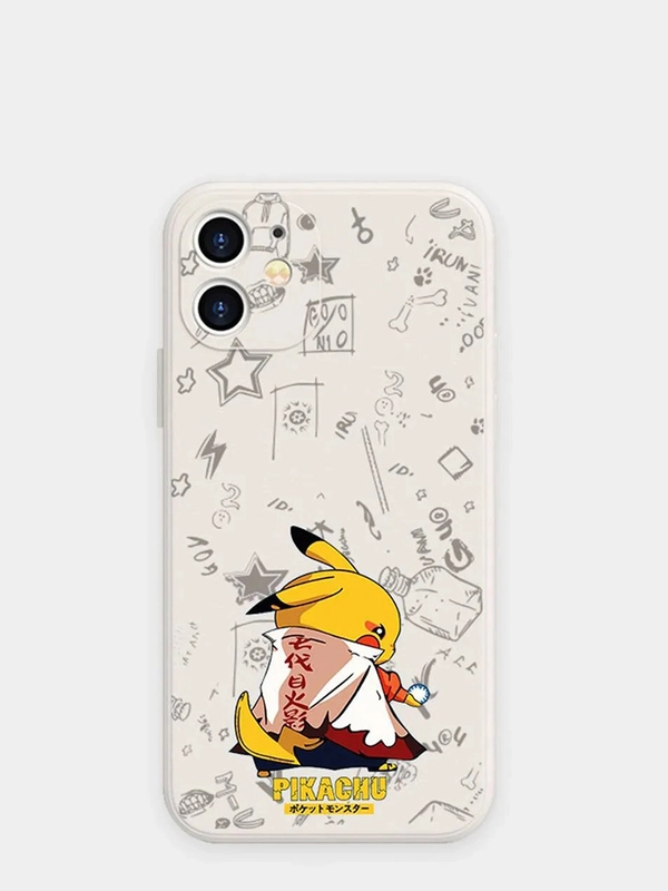 Чехол силиконовый Pokemon "Пикачу" для iPhone 7/8 Plus/XS/XR/SE Max/11/12 Pro Max/13