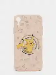 Бежевый чехол силиконовый Pokemon "Пикачу" для iPhone 7/8 Plus/XS/XR/SE Max/11/12 Pro Max/13