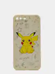 Серый меланж чехол силиконовый Pokemon "Пикачу" для iPhone 7/8 Plus/XS/XR/SE Max/11/12 Pro Max/13