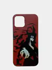 Багровый силиконовый чехол "Аниме Naruto" для Айфона