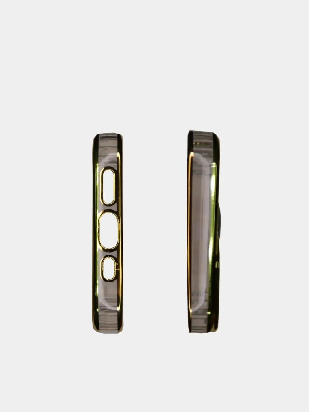 Золотой чехол прозрачный силиконовый с кольцом iPhone 13/13 Pro/13 mini/13 Pro Max, защитный