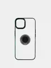 Зеленый чехол прозрачный силиконовый с кольцом iPhone 13/13 Pro/13 mini/13 Pro Max, защитный