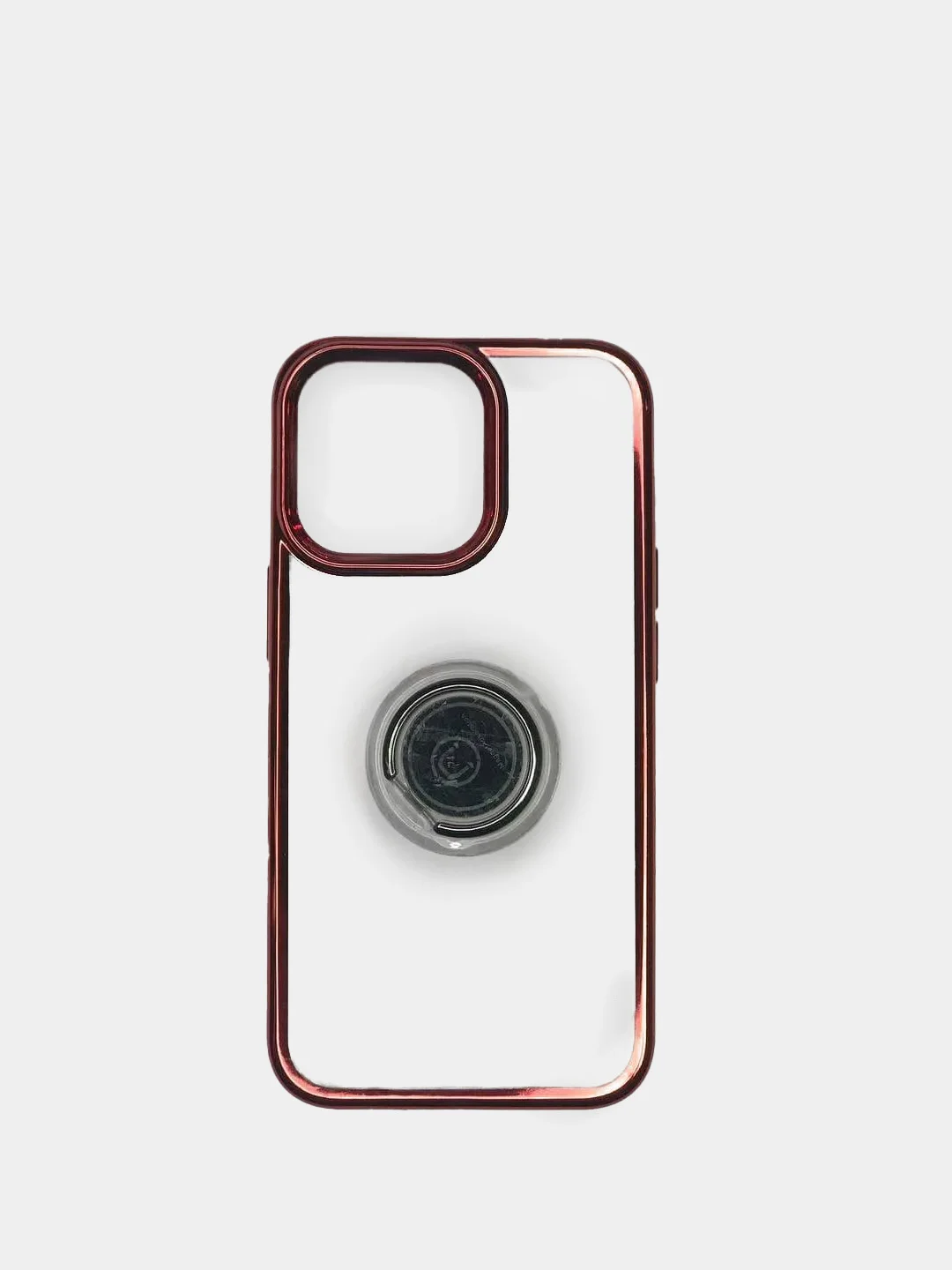 Алый чехол прозрачный силиконовый с кольцом iPhone 13/13 Pro/13 mini/13 Pro Max, защитный