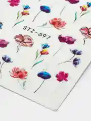 Карамельный наклейки для маникюра ногтей, слайдеры