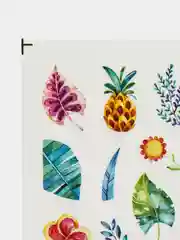 Пастельно-коралловый наклейки для маникюра ногтей, слайдеры