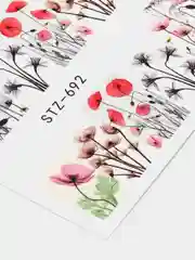 Горчичный наклейки для маникюра ногтей, слайдеры