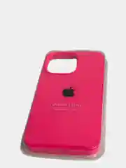 Фуксия чехол для iPhone 13, Pro, Max, Silicone закрытый низ с логотипом