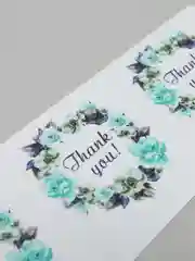 Бордовый набор наклеек для упаковки "Спасибо за заказ", "Thank you", 45 мм, 25, 45 штук