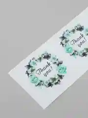 Бордовый набор наклеек для упаковки "Спасибо за заказ", "Thank you", 45 мм, 25, 45 штук