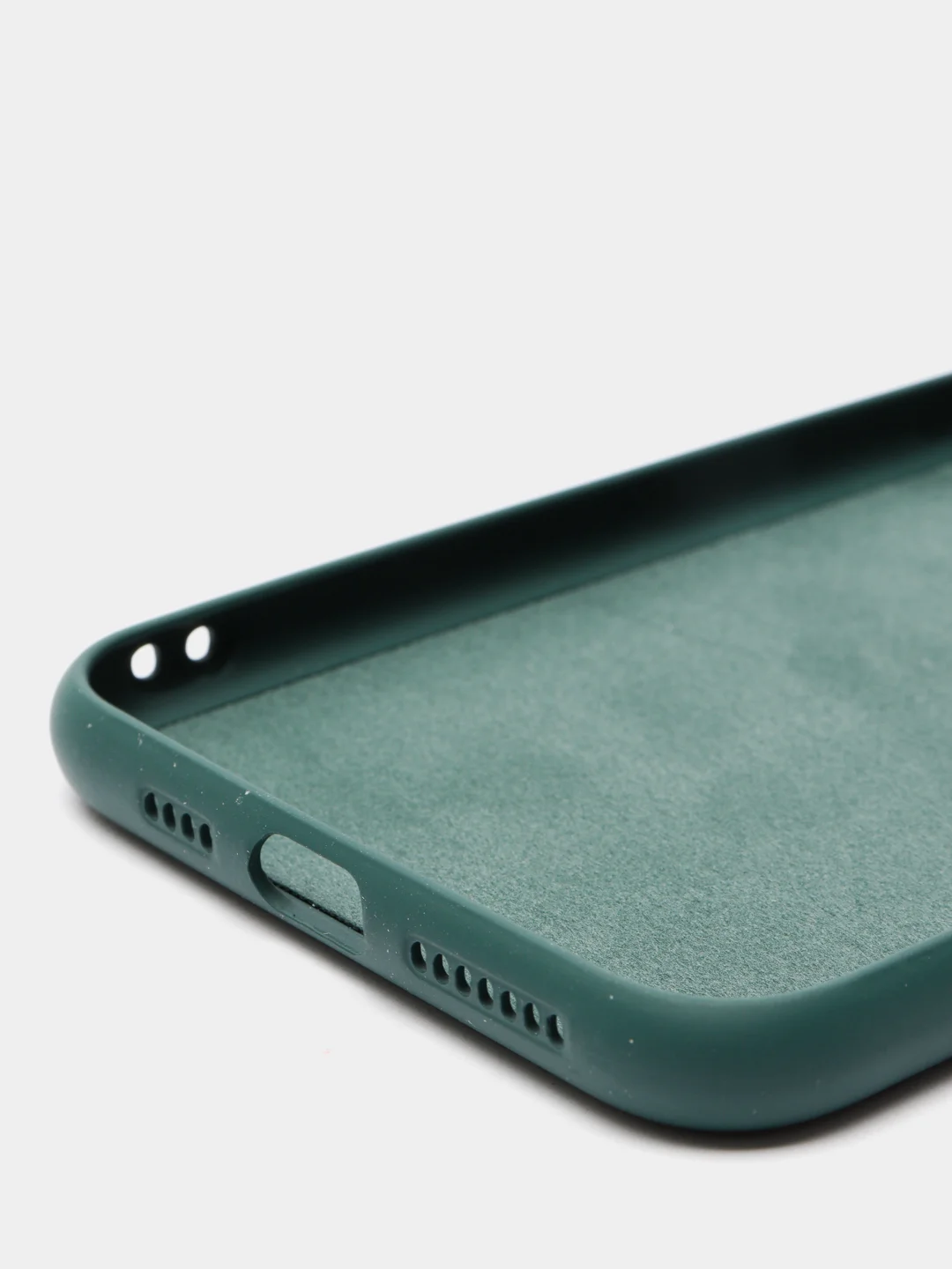Зеленый чехол силиконовый на iPhone 11 Pro Max