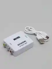 Конвертер адаптер MINI AV (тюльпан) на HDMI