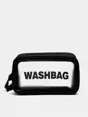 Черный косметичка дорожная Washbag, водонепроницаемая, белая, розовая, размеры S, L