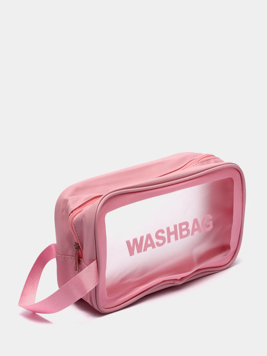 Розовый косметичка дорожная Washbag, водонепроницаемая, белая, розовая, размеры S, L