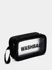Черный косметичка дорожная Washbag, водонепроницаемая, белая, розовая, размеры S, L