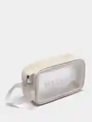 Белый косметичка дорожная Washbag, водонепроницаемая, белая, розовая, размеры S, L