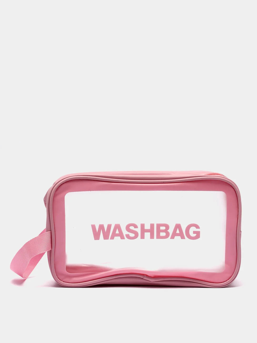 Розовый косметичка дорожная Washbag, водонепроницаемая, белая, розовая, размеры S, L