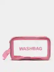 Розовый косметичка дорожная Washbag, водонепроницаемая, белая, розовая, размеры S, L