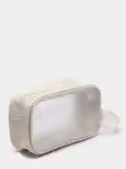 Белый косметичка дорожная Washbag, водонепроницаемая, белая, розовая, размеры S, L