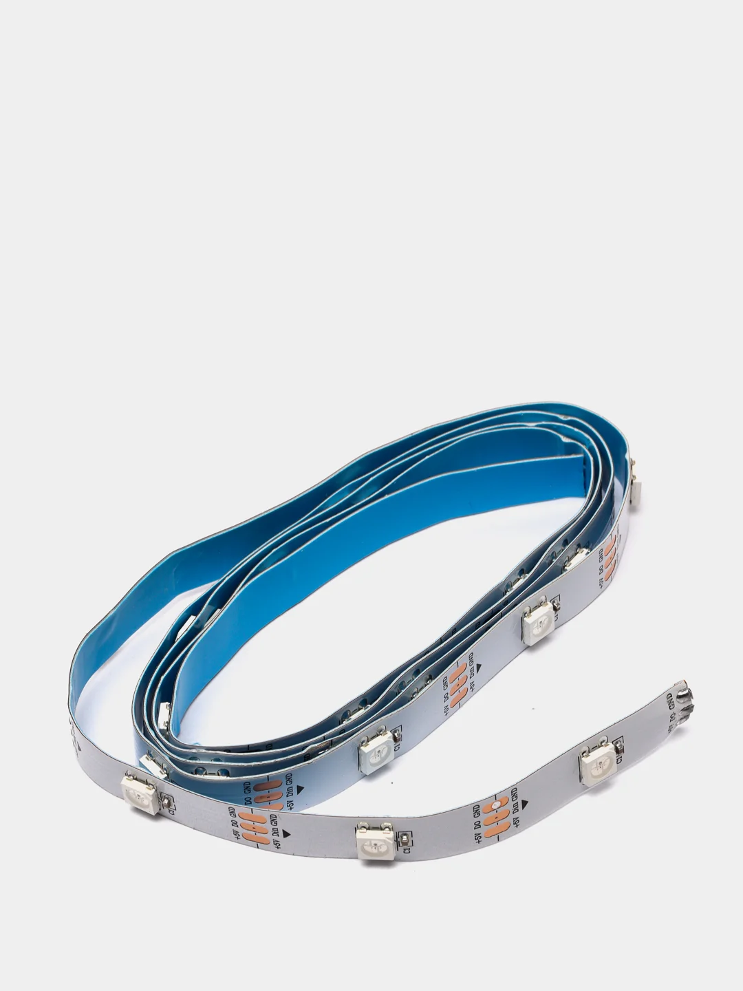 Светодиодная лента WS2812B (адресная)30св/м 5V незащищенная RGB белая основа цена за 1метр