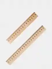 Школьная деревянная линейка, 15-40 см