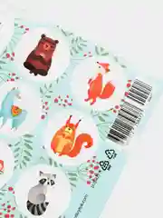 Зелёный хаки наклейки-оценки "Поощрительные", 18 штук