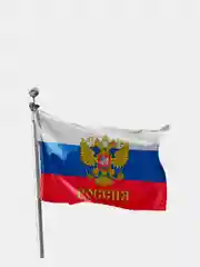Флаг России с гербом, 150 х 90 см
