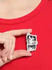 Алый деревянные значки "Ахегао"
