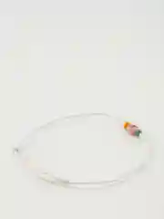 Золотистый хаки браслет белая нить с буквой / Инициал цветные , Handmade