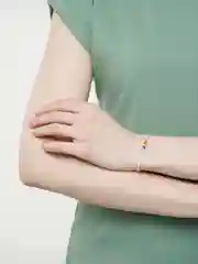 Индиго браслет белая нить с буквой / Инициал цветные , Handmade