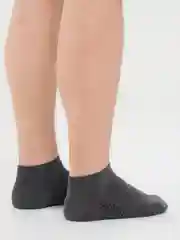 Серый носки мужские короткие, хлопок