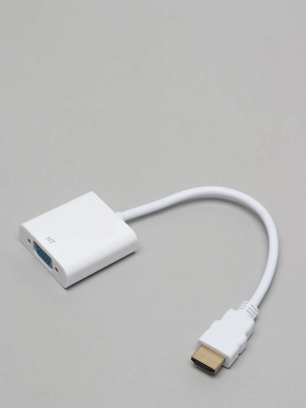 Конвертер - переходник HDMI на VGA, адаптер HDMI на VGA без звука для видеокарты