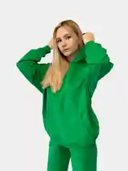 Лесной зеленый спортивный костюм женский