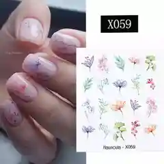 Аметистовый 3d наклейки  для ногтей/ Слайдеры  на ногти/ Дизайн ногтей