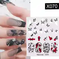 Аметистовый 3d наклейки  для ногтей/ Слайдеры  на ногти/ Дизайн ногтей