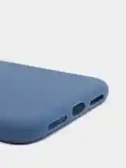 Синий меланж чехол для iPhone (Айфон) 11 силиконовый, синий