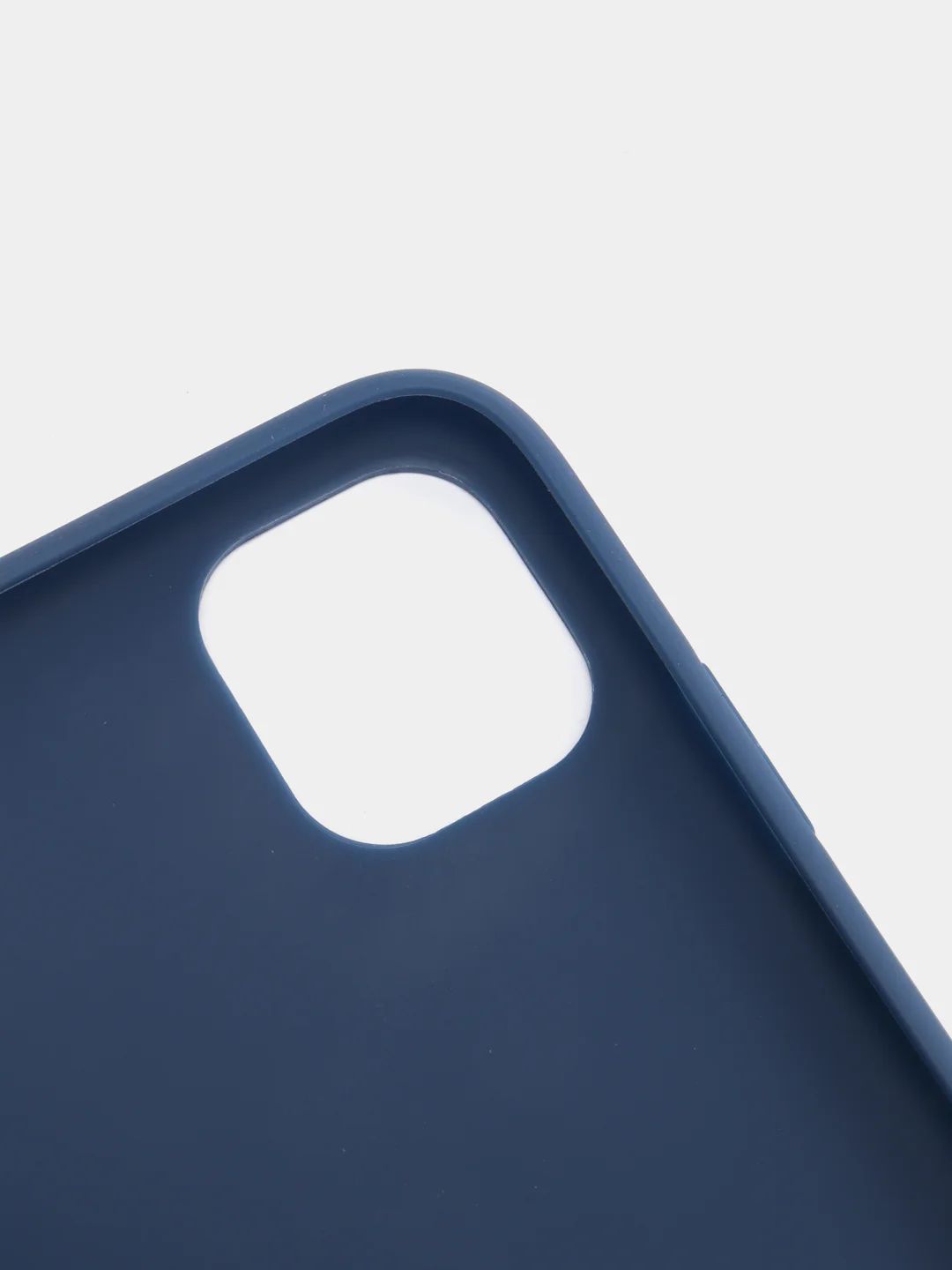 Синий меланж чехол для iPhone (Айфон) 11 силиконовый, синий