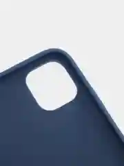 Синий меланж чехол для iPhone (Айфон) 11 силиконовый, синий